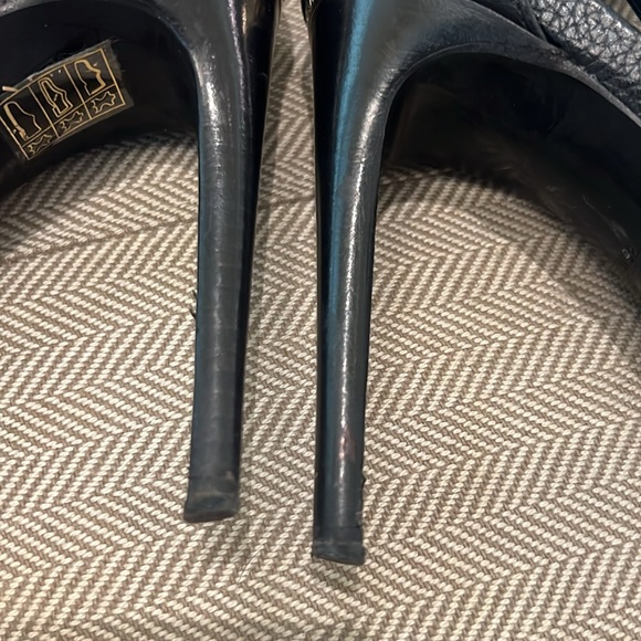 Burberry Acoustic Overfield 100 Peep Toe Ankle Boot - Picture 10 of 14